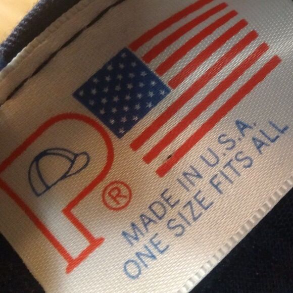 Vintage 90s Steelcase Rainbow Font Logo Snap Back Hat - Picture 8 of 9